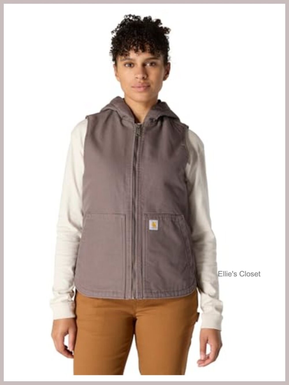 Washed Duck Insulated Hooded Vest 3M Thinsulate Sleeveless